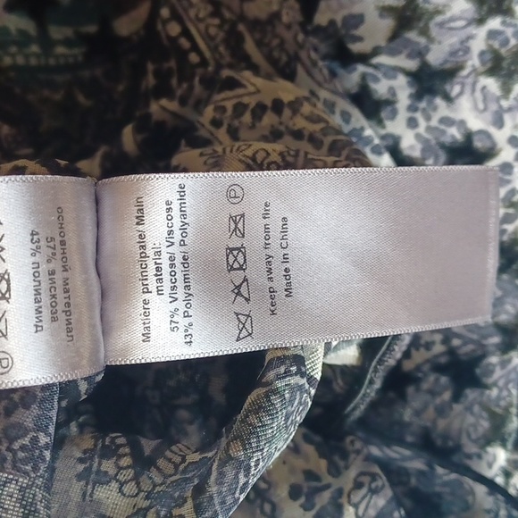 Zadig & Voltaire Blouse Top Tuya Burnout Stars Black Velvet Size M NEW - Picture 13 of 13